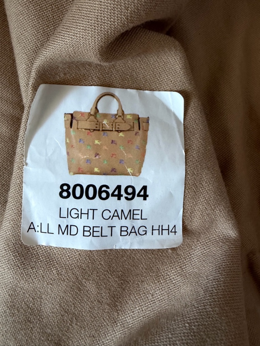 Burberry Tan Leather Tote with Multicolor Equestrian Motif - Picture 9 of 10